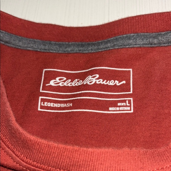 Lot of 4 Eddie Bauer Legend Wash T-shirts. Men's L. Exc. to like new condition. - Picture 14 of 15